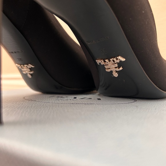 PRADA Black Heels Size 8 - Picture 2 of 6